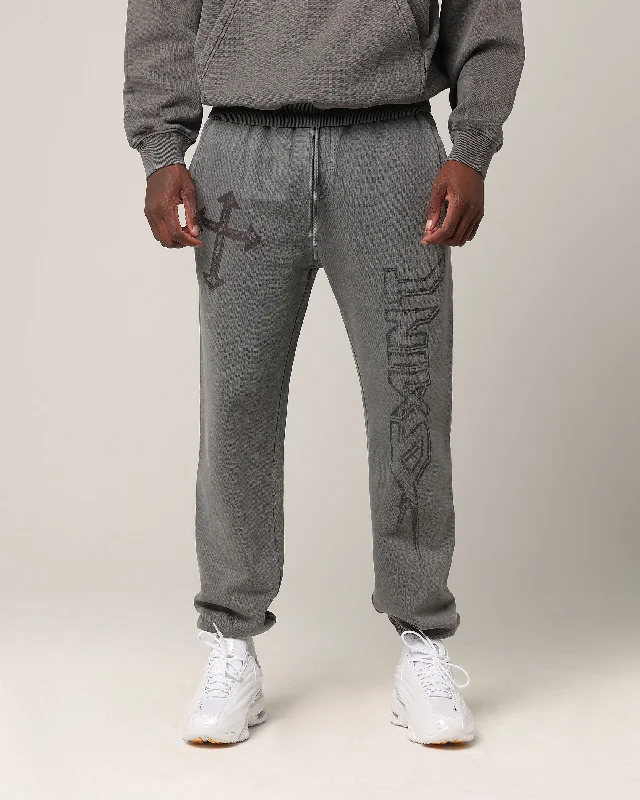 Saint Morta SSIX Sweat Pants Washed Charcoal Formal Dress Pants