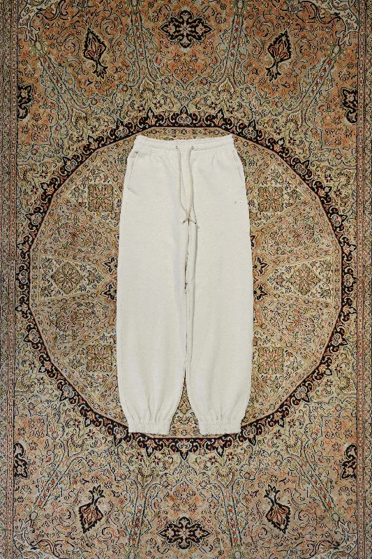 SUGARHILL RAW EDGE SWEAT PANTS (HEATHER WHITE) Soft Stretch Leggings