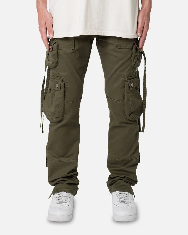 MNML D152 Cargo Pants Olive Formal Stretch Pants