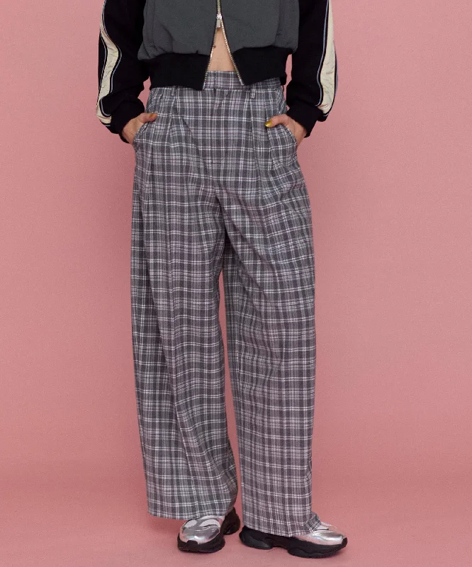 【25SPRING PRE-ORDER】Two Tuck Curve Wide Tapered Pants High-Waist Trousers