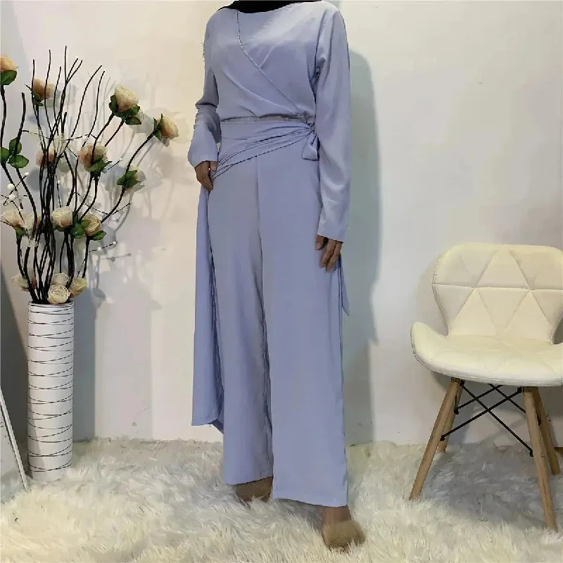 Siamese Wide Leg Pants Arab  Suit Cozy Fitted Pants