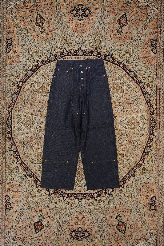 SUGARHILL DOUBLE KNEE DENIM PANTS PRODUCTED BY UNUSED Modern Stretch Trousers