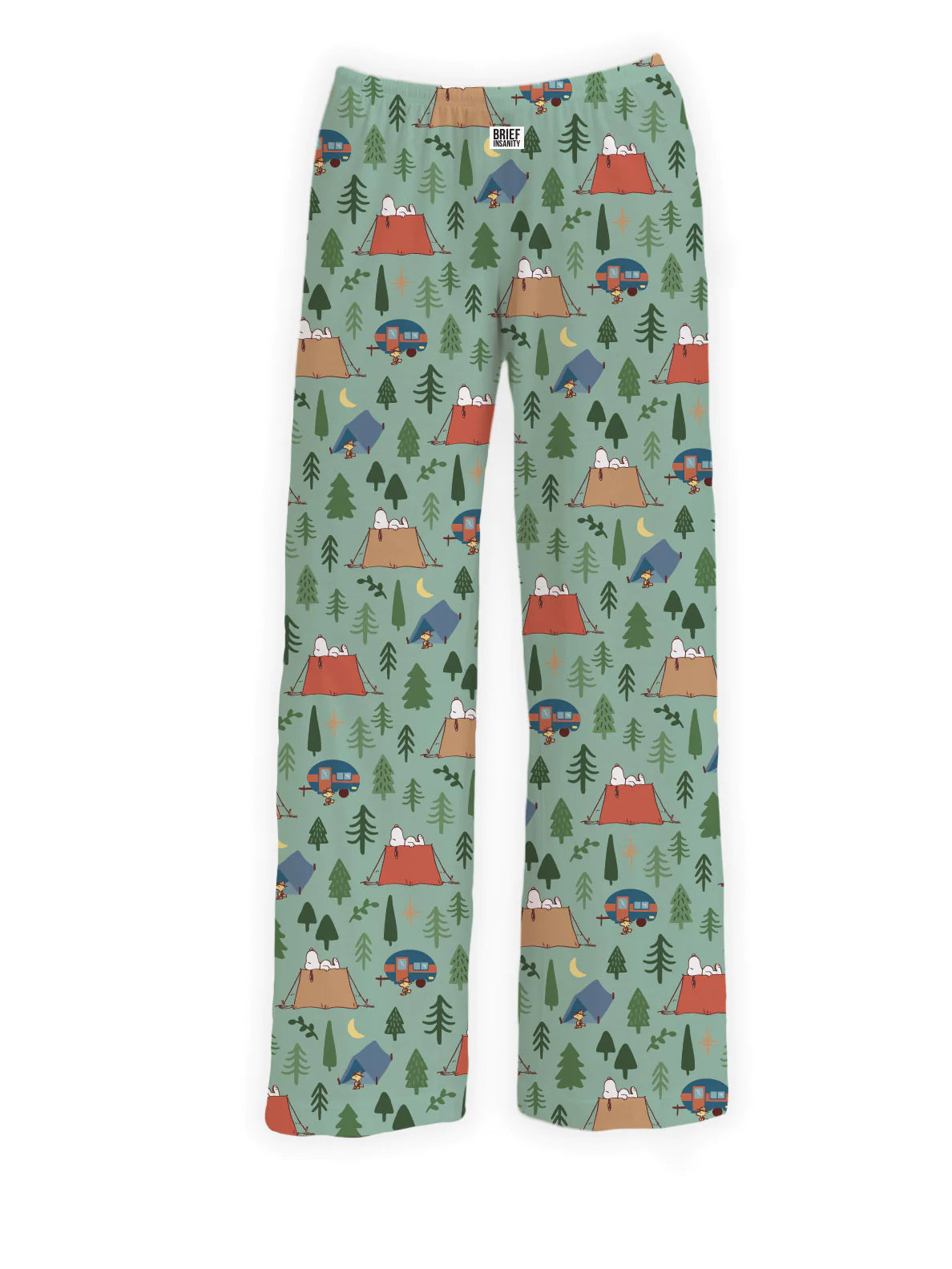 Snoopy Camping Lounge Pants Casual Plaid Pants