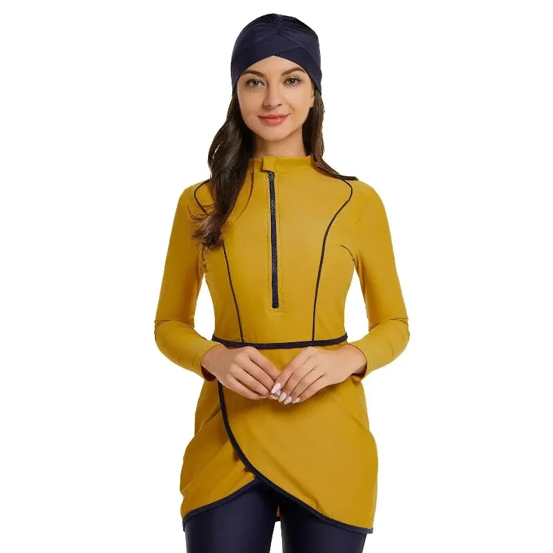 Arab  Swimsuit 3piece Long Sleeve Pants Fashionable Sporty Pants