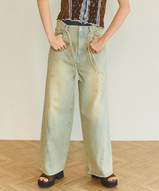 【25SPRING PRE-ORDER】Colored Denim Pants Formal Dress Pants