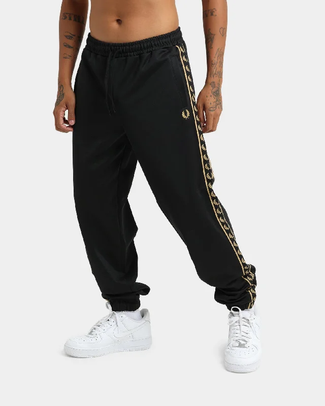 Fred Perry Gold Taped Track Pants Black Modern Skinny Pants