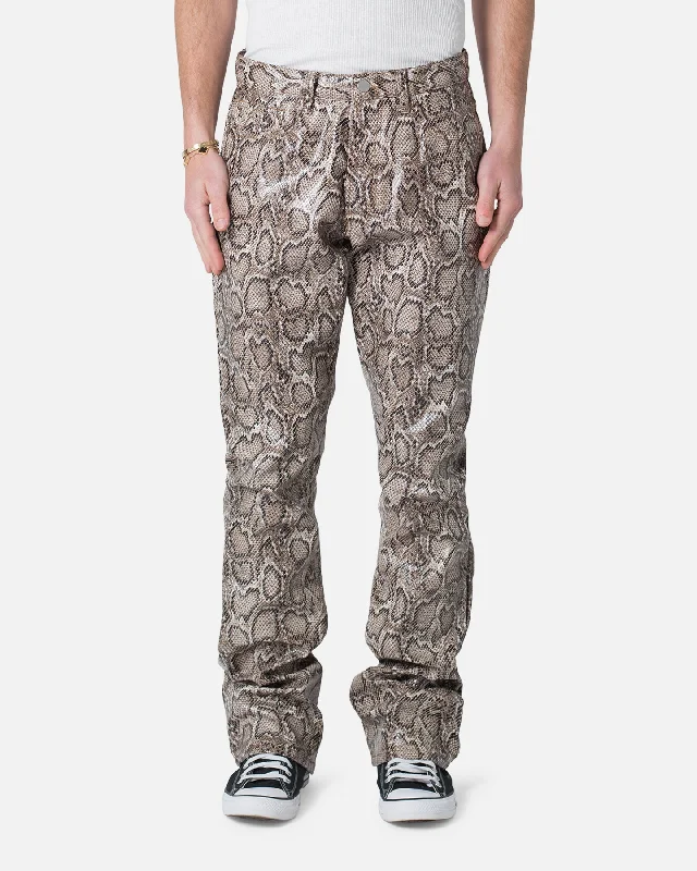 MNML B605 Python Flare Pants Multi Comfortable Wide-Leg Pants