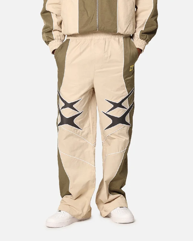 Loiter Paradise Track Pants Stone/Khaki Trendy Tapered Pants