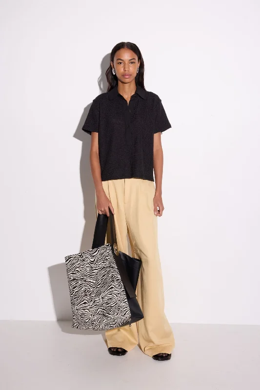 Broun Pant Butter Relaxed High-Waist Trousers