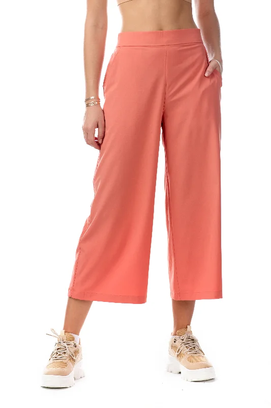 Breathe Woven Crop Pants Relaxed Linen Pants