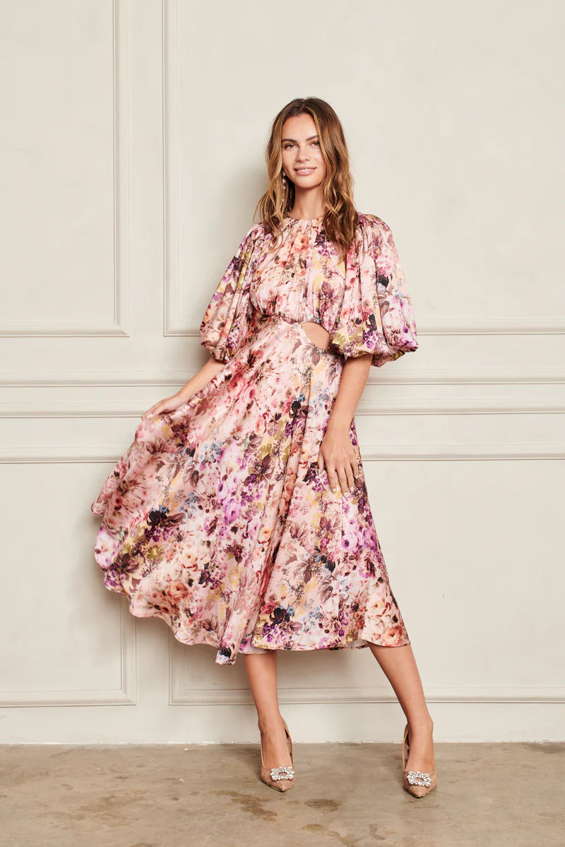 High Tea Floral Selma Dress - LAST ONE SIZE MEDIUM