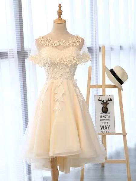 High Low Lace Short Homecoming Dress         cg22833