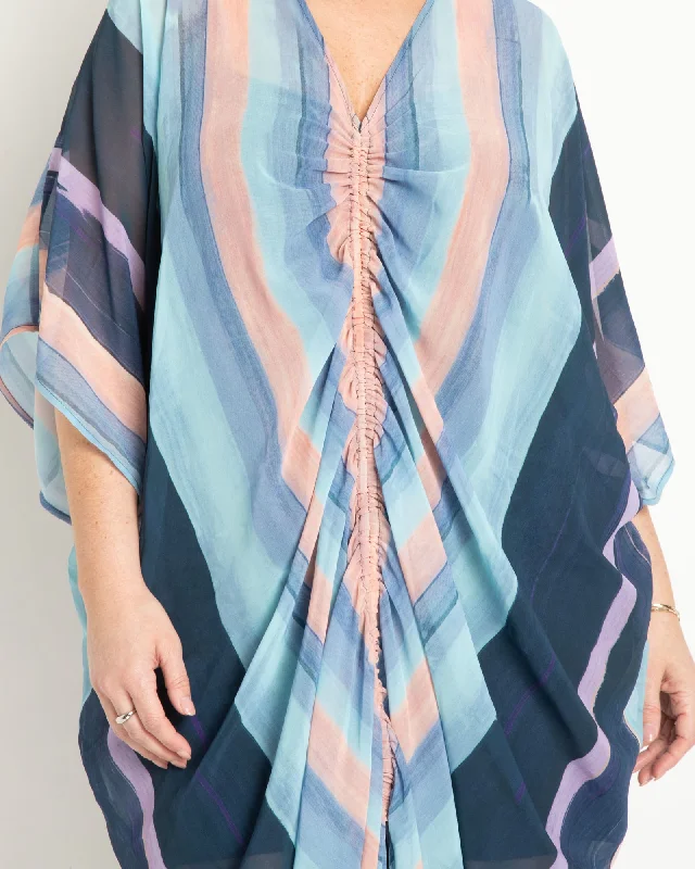 Kaftan Dress With Ruching | Moonrise