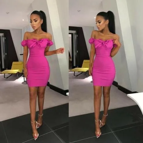 Off Shoulder Bandage Lovely Short Homecoming Dress        cg22815