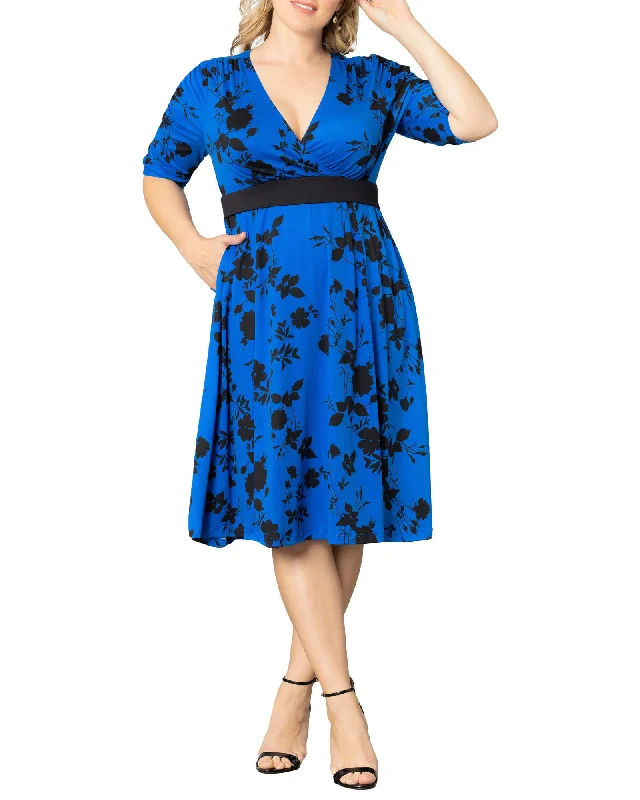 Gabriella Dress | BLUE FLORAL IMPRESSIONS