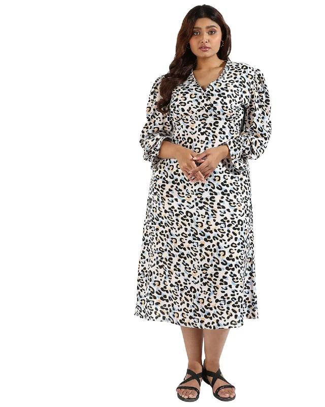 Women Animal Printed Dresses | Black