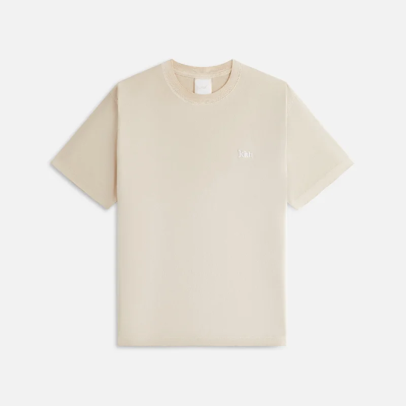 Kith Women Nia II Tee - Oat Graphic T-Shirt Round Neck Polyester