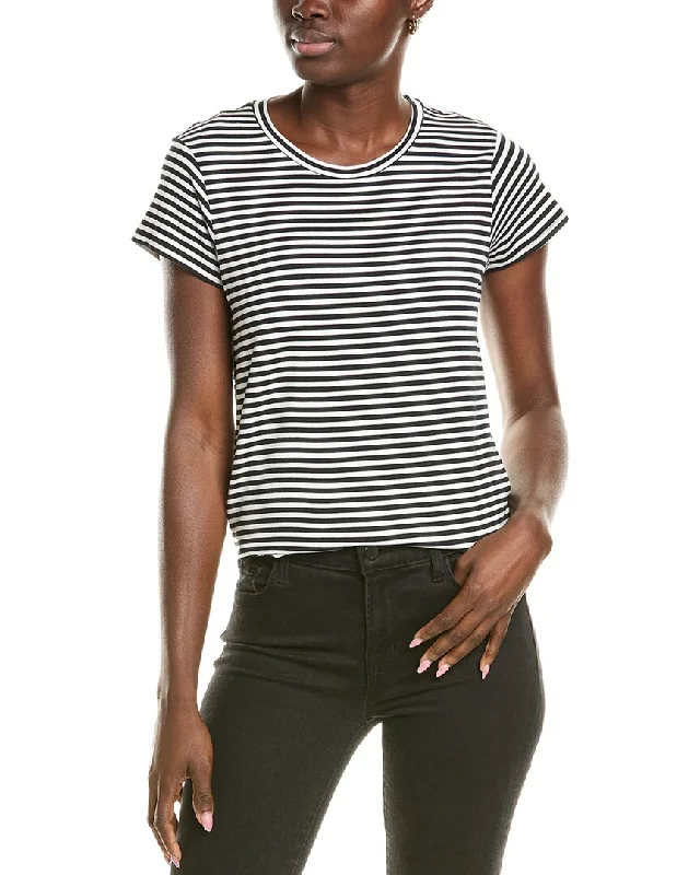 Splendid Knit T-Shirt Houndstooth Herringbone Solid