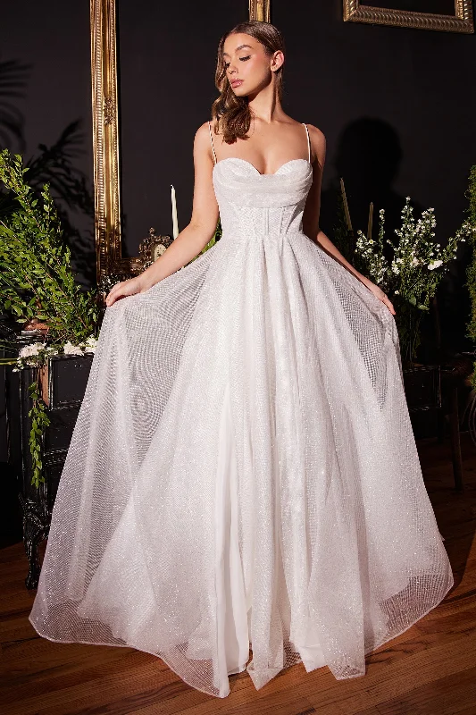 **Enchanted Elegance: Cinderella Divine CD253W Gown for Shimmering Occasions**