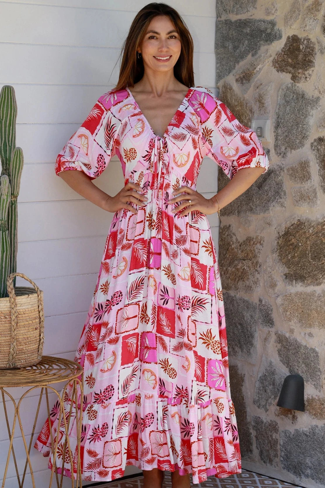 ALIANNA MAXI DRESS Trendy Maxi Dress with Bow