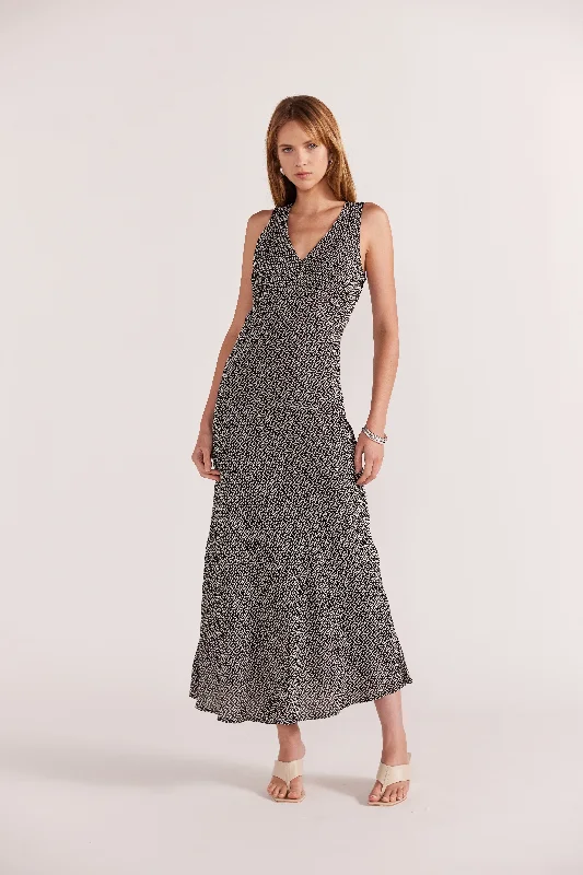 Della Bias Maxi Dress Cozy Knit Maxi Dress