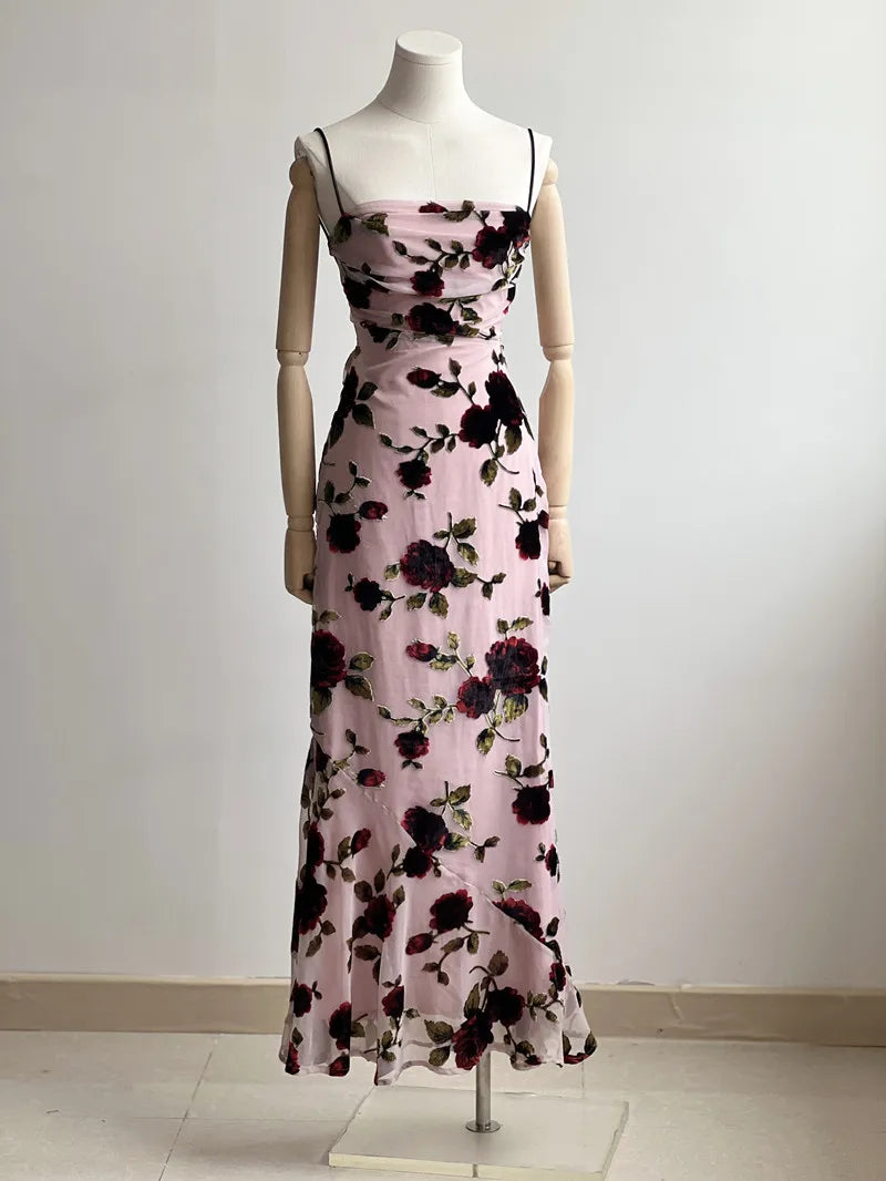 High Quality DUSTY PINK MAXI dress Comfortable Maxi Dress with Slits