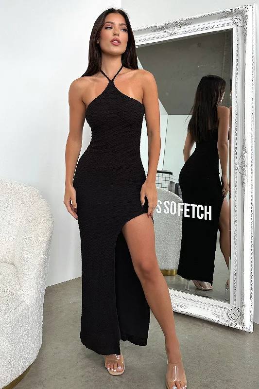 Jayda Maxi Dress - Black Stylish Empire Waist Maxi Dress