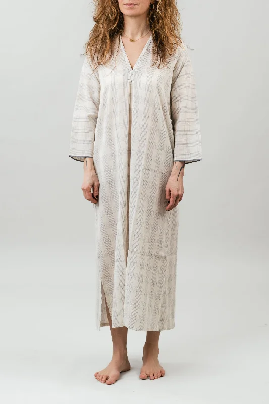 V Neck Maxi Dress Grey Trendy Floral Print Maxi Dress