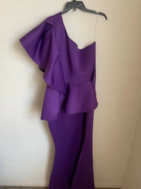 Ultra glam One shoulder flutter maxi dress Cozy Spaghetti Strap Maxi Dress