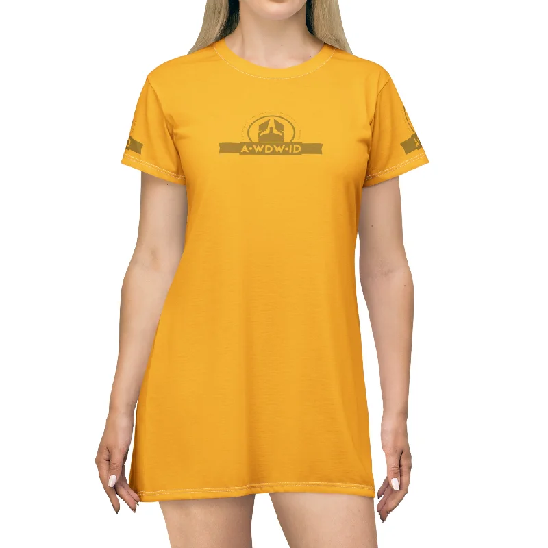 A Who Dares Wins ID RSF T-Shirt Dress (AOP) Graphic T-Shirt Round Neck Polyester