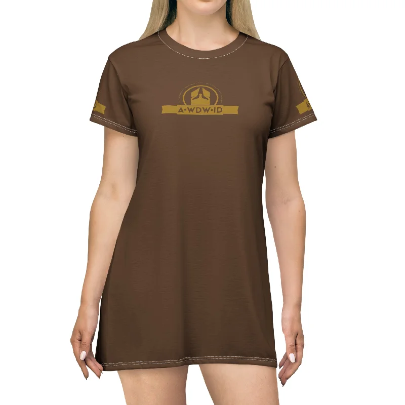 A Who Dares Wins ID RSF T-Shirt Dress (AOP) Welt Pockets Slit Pockets