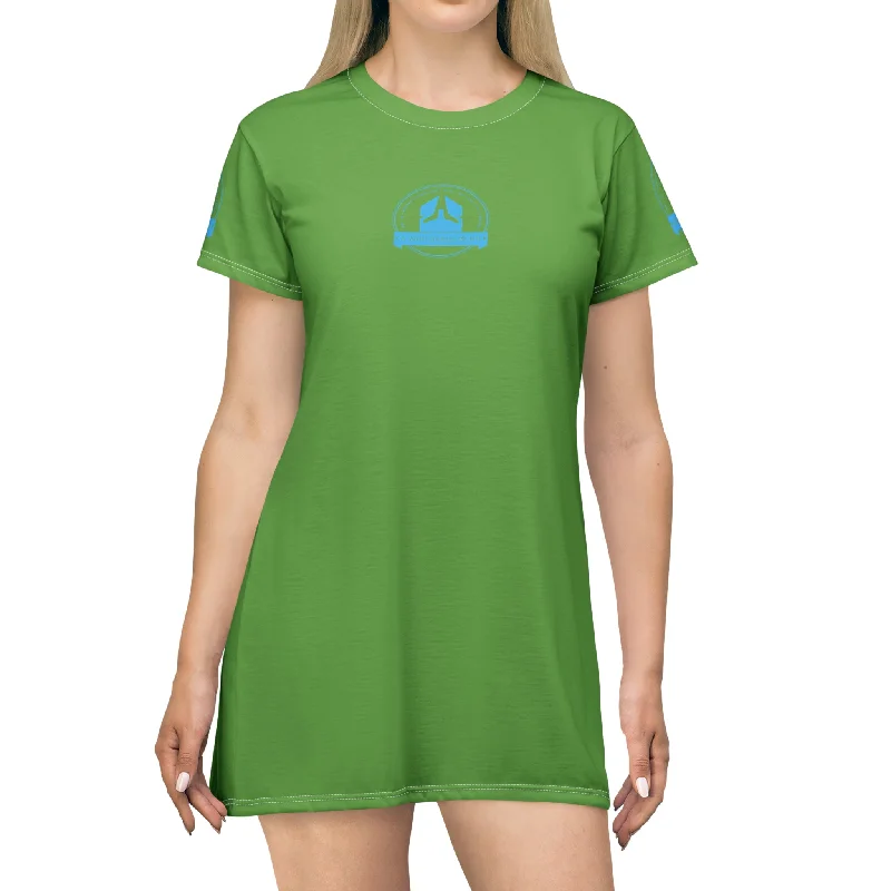 A Who Dares Wins T-Shirt Dress (AOP) Graphic Embroidered Appliqued