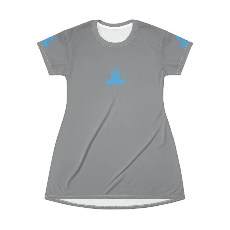 A Who Dares Wins T-Shirt Dress (AOP) V-Neck T-Shirt Long Sleeve Cotton
