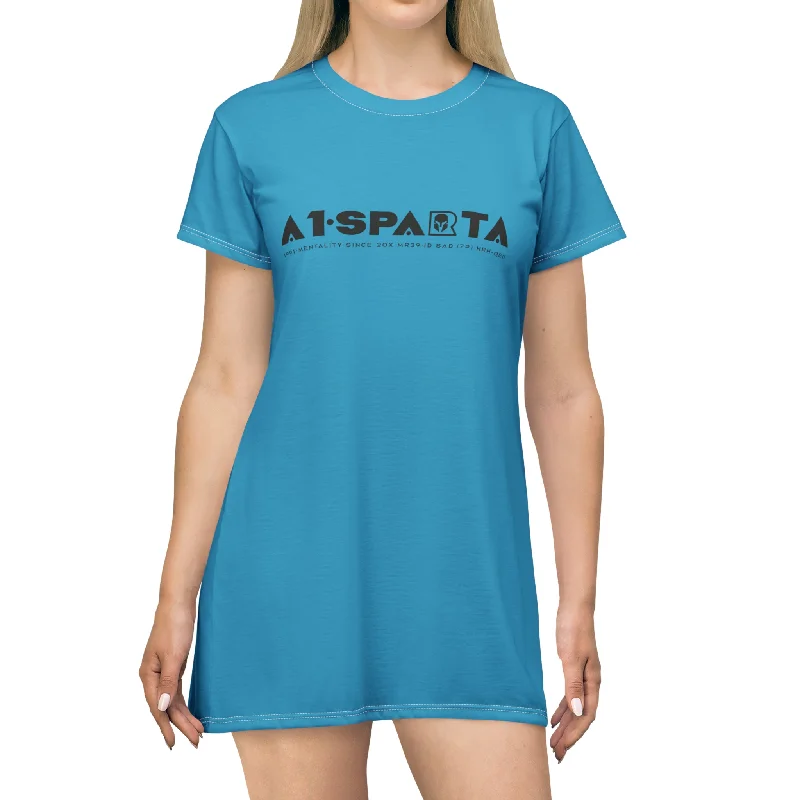 A1-Sparta T-Shirt Dress (AOP) Jersey Fabric Tulle Fabric Batik Fabric