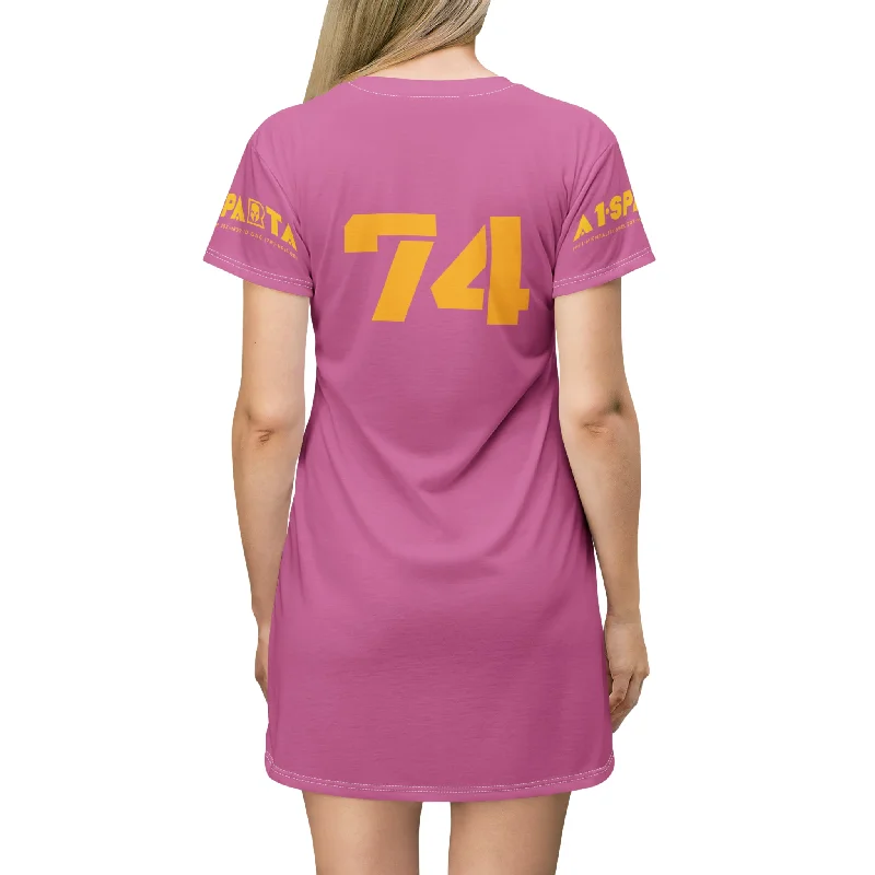 A1-Sparta  T-Shirt Dress (AOP) Elasticated Padded Insulated