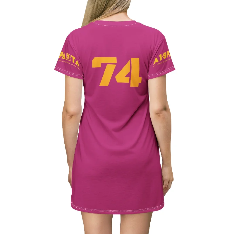 A1-Sparta  T-Shirt Dress (AOP) Anti-Pilling Machine Wash Handmade