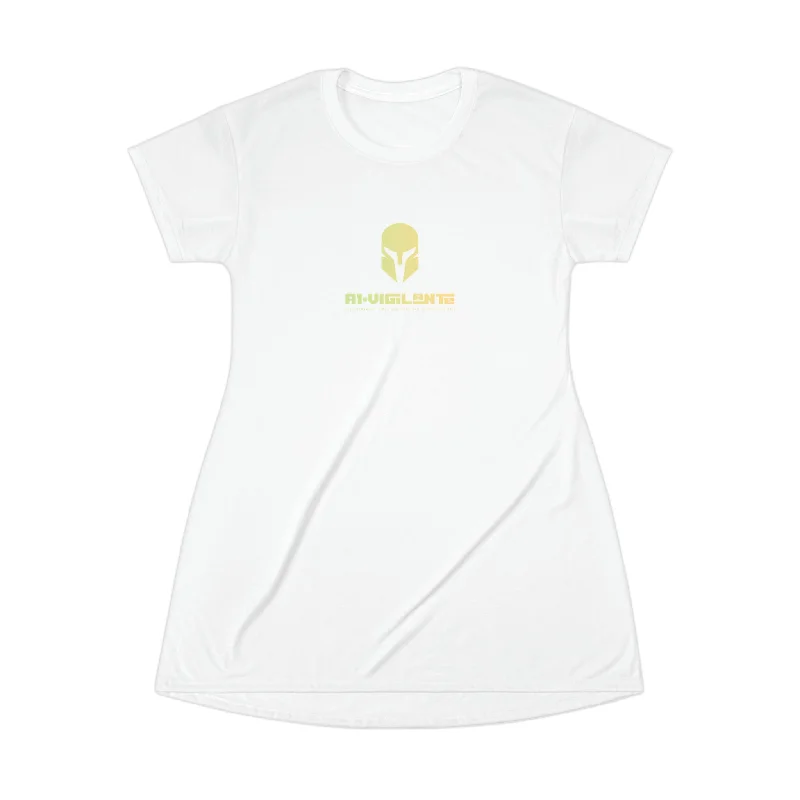 A1-Vigilante Sparta  T-Shirt Dress (AOP) Mesh Blend Leather Blend Suede Blend