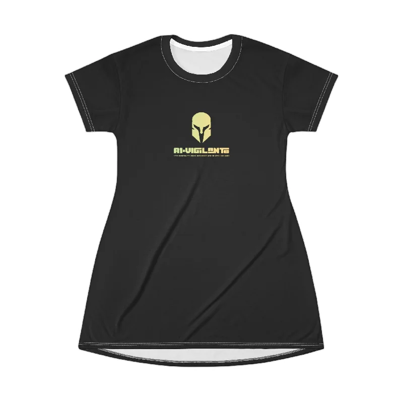 A1-Vigilante Sparta  T-Shirt Dress (AOP) Seamless Knitted Crochet