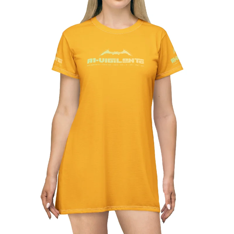 A1-Vigilante  T-Shirt Dress (AOP) Seamless Knitted Crochet