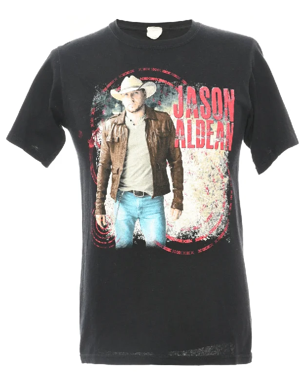 Anvil Jason Alden Printed T-shirt - M Real Fur Shearling Chenille