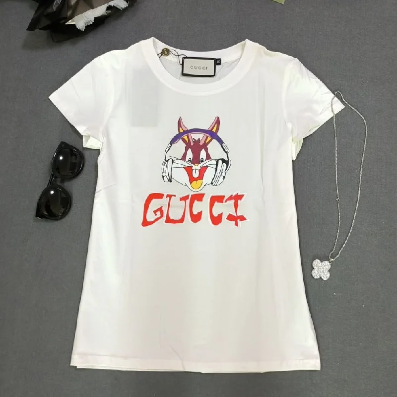 Bugs Bunny Printed Casual Tee Chenille Brocade Lace