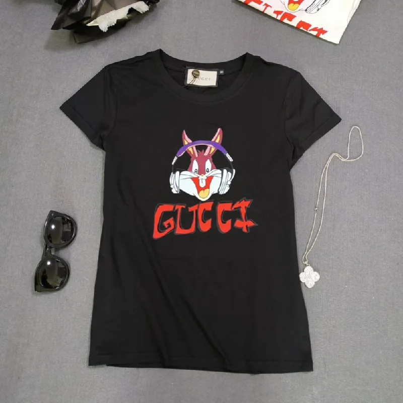 Bugs Bunny Printed Tee Collared Crew Neck Turtle Neck