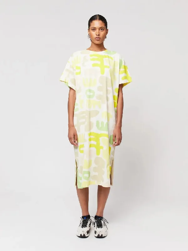 Carnival Print Long T-Shirt Dress Woman Nylon Fabric Polyester Fabric Spandex Fabric Carnival Print Long T-Shirt Dress Woman Nylon Fabric Polyester Fabric Spandex Fabric