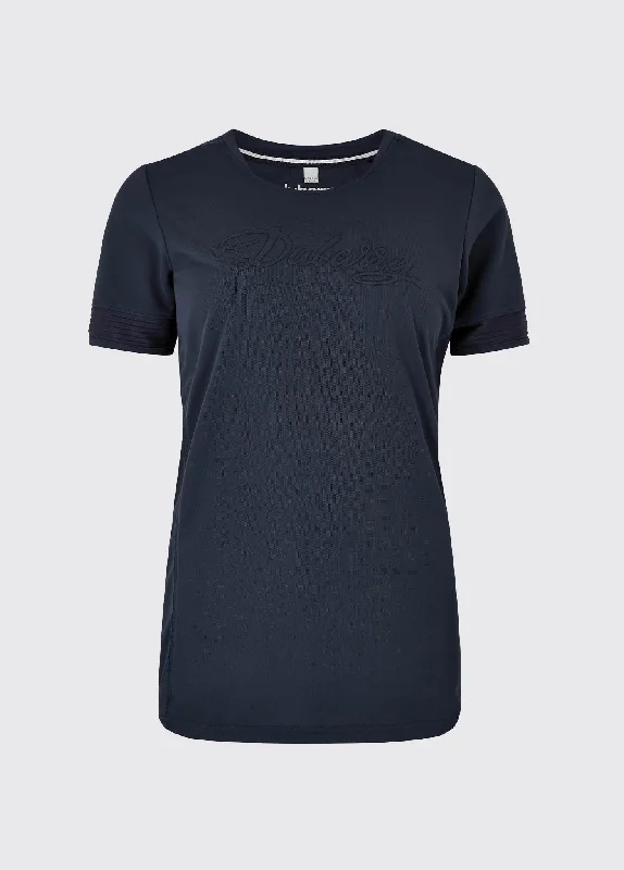 Trim Active T-Shirt - Navy Mesh Canvas Denim