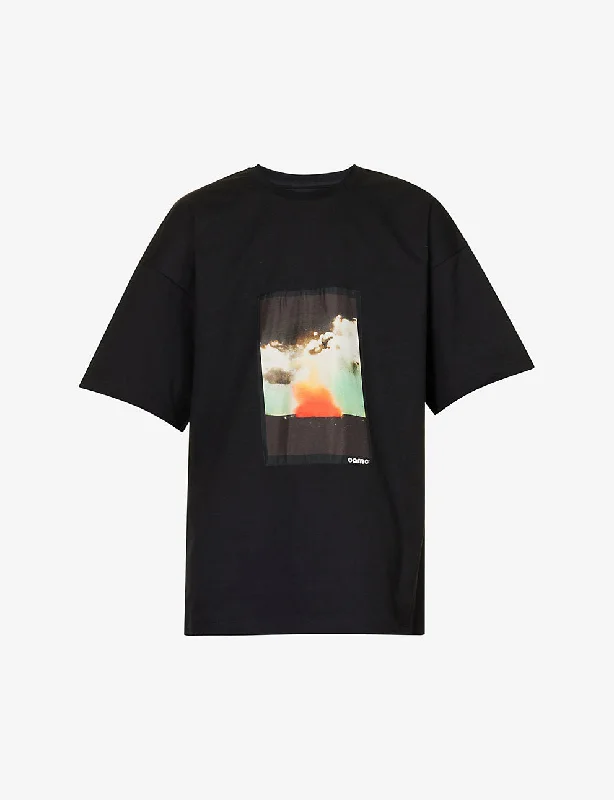 OAMC Wake graphic-print regular-fit organic cotton-jersey T-shirt Casual Formal Business