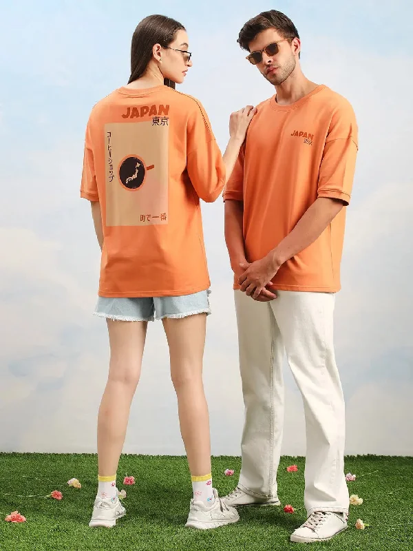 Dillinger Brown Graphic Oversized Drop shoulder T-shirt Casual Formal Business