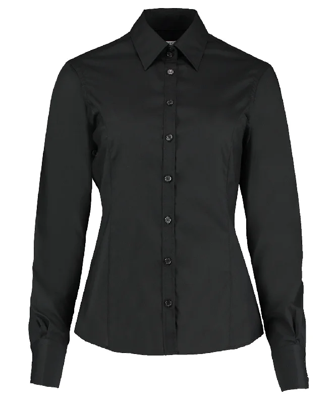 Black* - Business blouse long-sleeved (tailored fit) Boho Chic Blouse