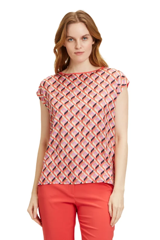 Cap Sleeve Blouse Top Peter Pan Collar Blouse