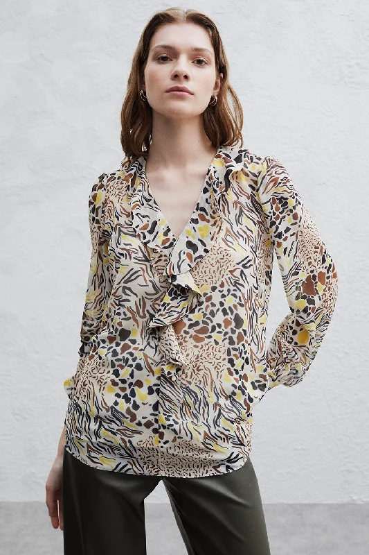 Jurgen Blouse Feminine Puff Blouse