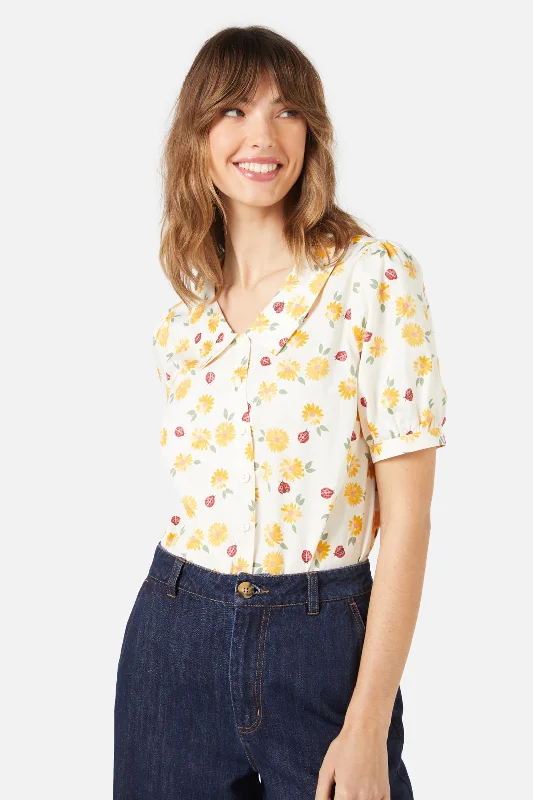 Ladybird Blouse Chic Ruffle Blouse